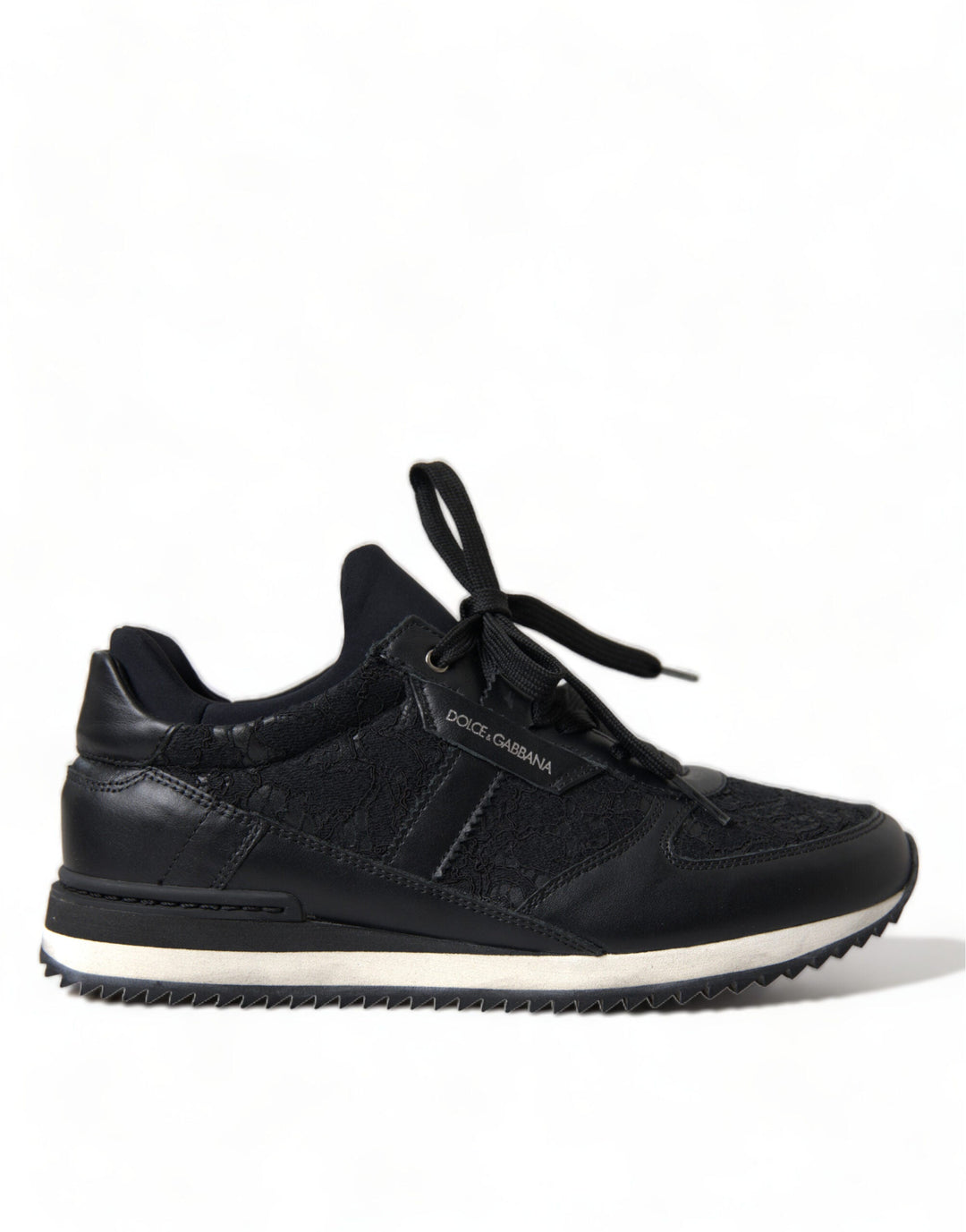 Baskets classiques noires élégantes Dolce &amp;amp; Gabbana