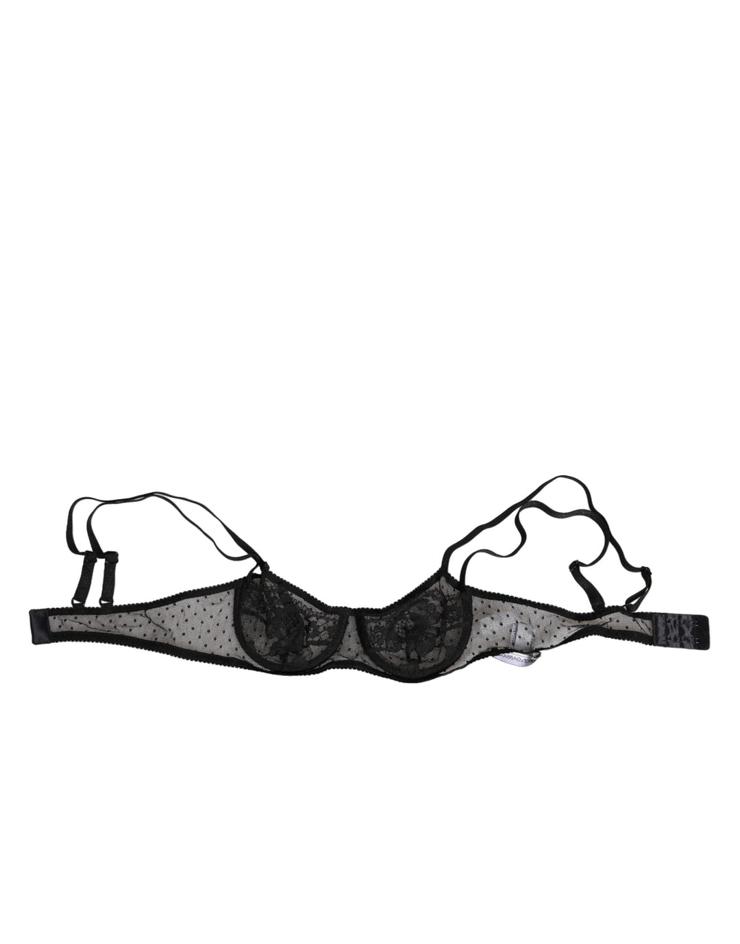 Women’s Dolce &amp; Gabbana Black Floral Underwired Balconette Bra Underwear