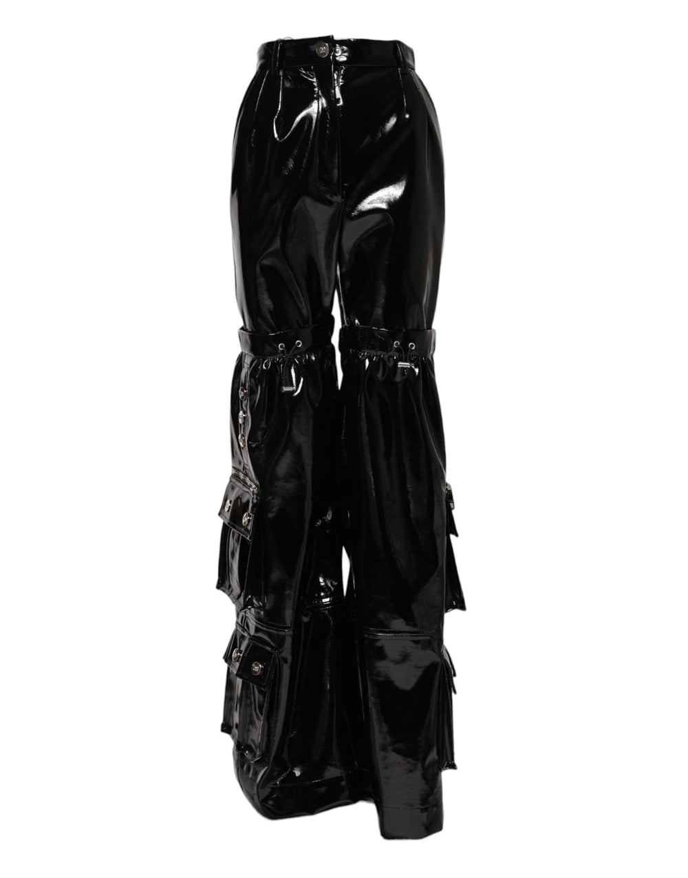 Women’s Dolce & Gabbana Black High Waist Cargo Bootcut Pants