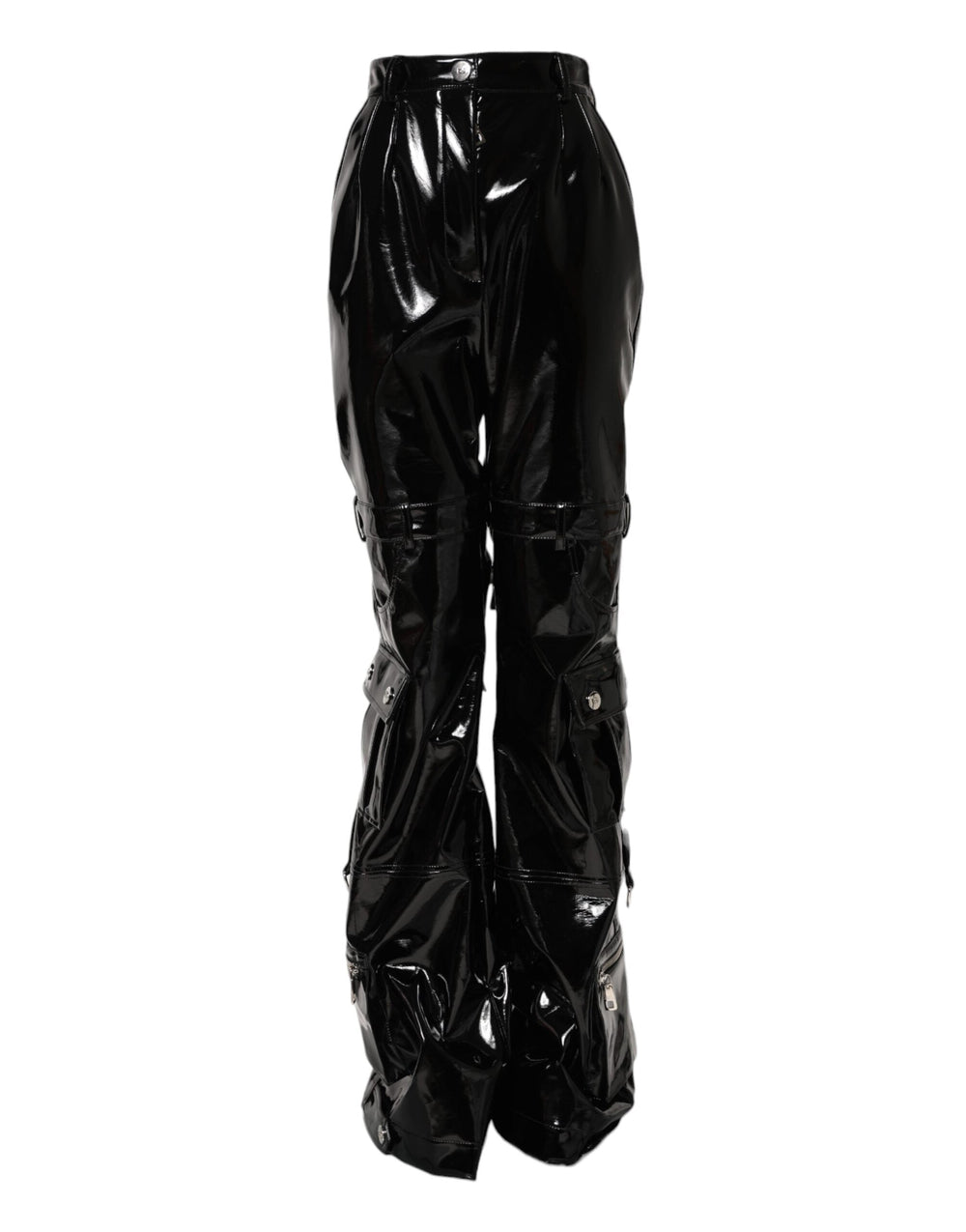 Women’s Dolce & Gabbana Black High Waist Cargo Bootcut Pants