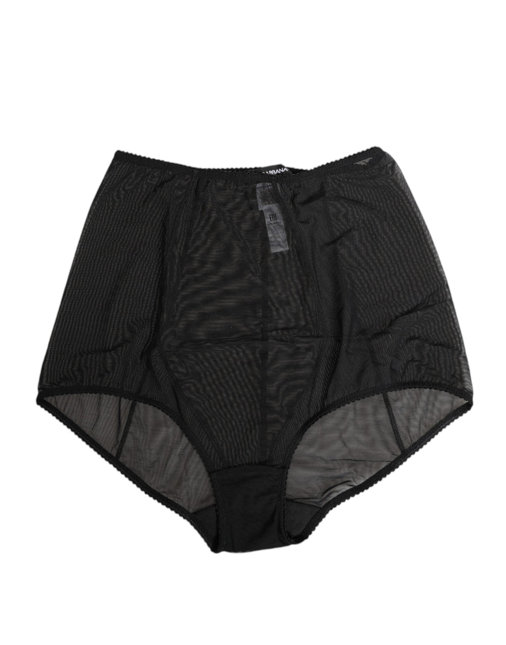 Women’s Dolce & Gabbana Black High Waist Mesh Sheer Shapewear Underwear