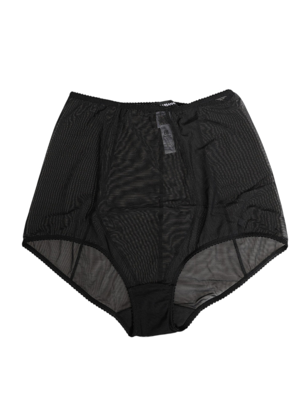 Women’s Dolce &amp; Gabbana Black High Waist Mesh Sheer Shapewear Underwear