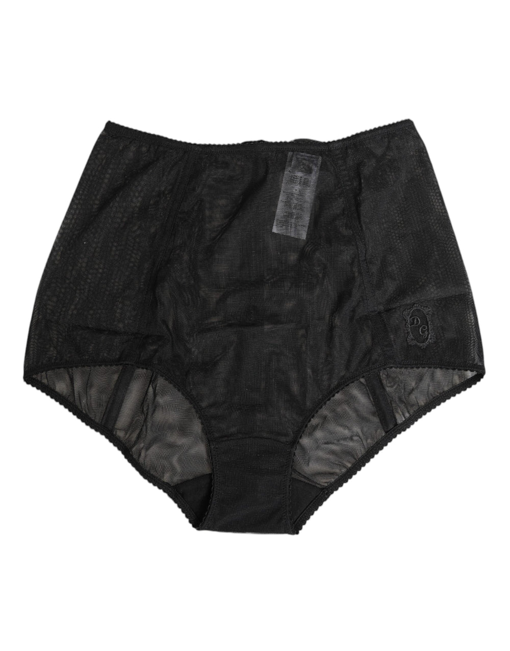 Women’s Dolce & Gabbana Black High Waist Mesh Sheer Shapewear Underwear
