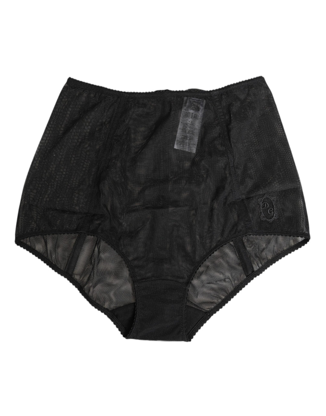 Women’s Dolce &amp; Gabbana Black High Waist Mesh Sheer Shapewear Underwear