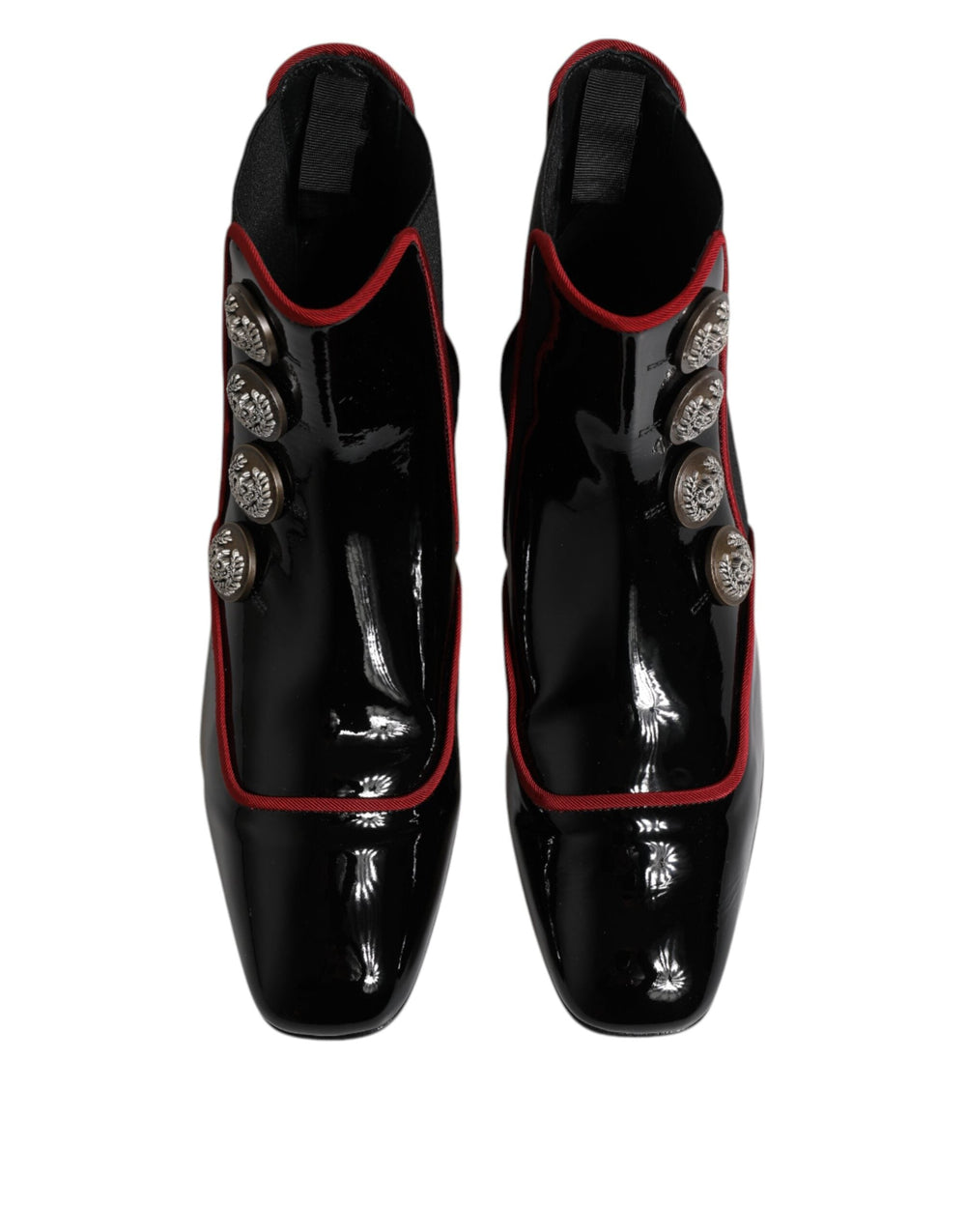 Women’s Dolce & Gabbana Black Jackie Buttoned Chelsea Boots Shoes