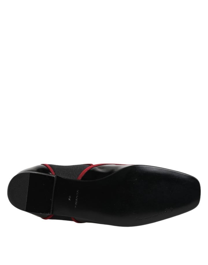 Women’s Dolce &amp; Gabbana Black Jackie Buttoned Chelsea Boots Shoes