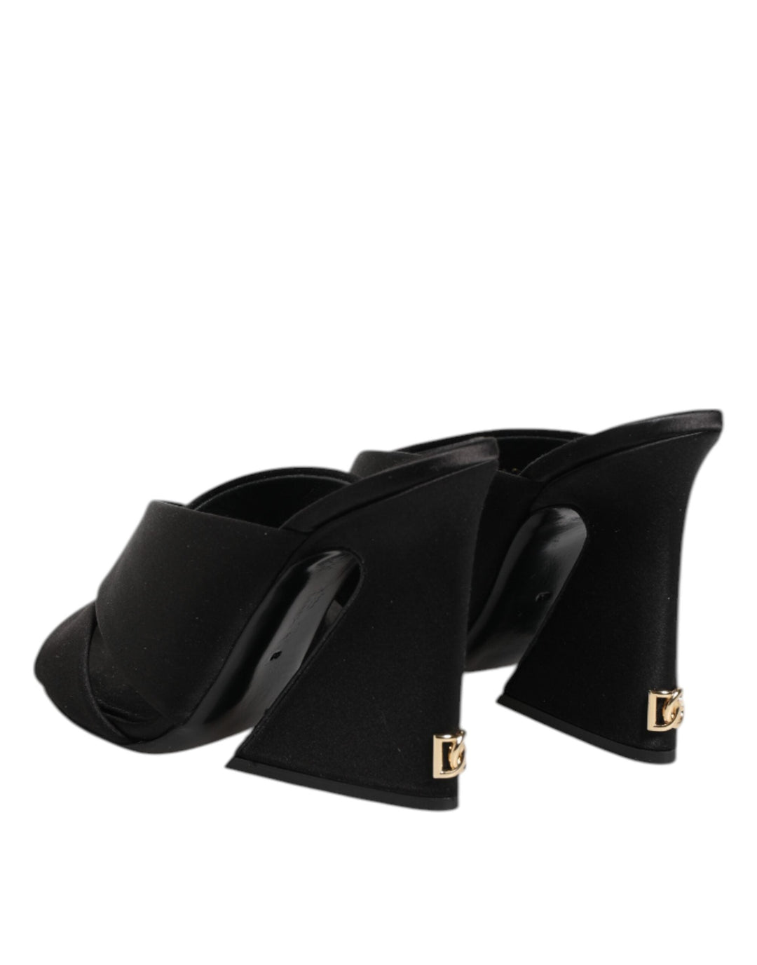 Women’s Dolce &amp; Gabbana Black Keira Baroque High Heel Sandals Shoes
