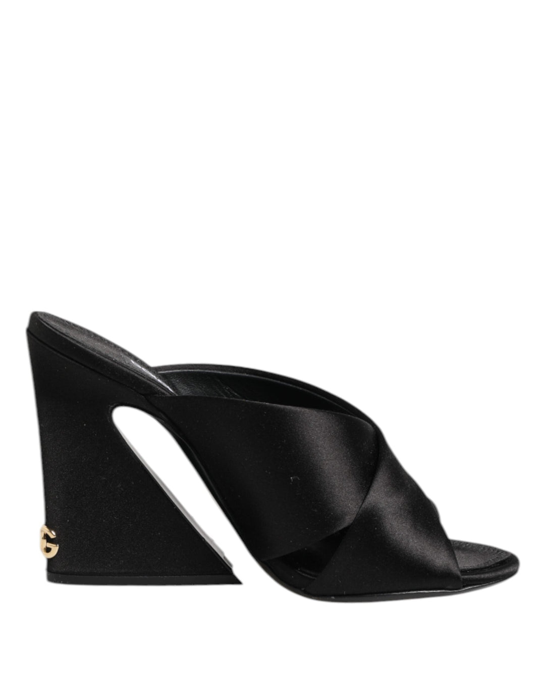 Women’s Dolce &amp; Gabbana Black Keira Baroque High Heel Sandals Shoes