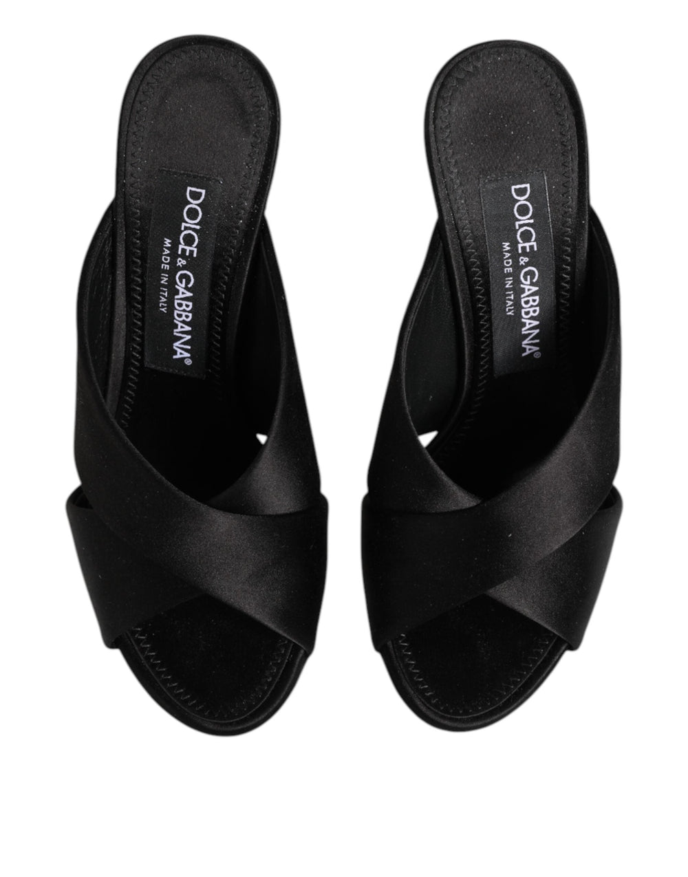 Women’s Dolce & Gabbana Black Keira Baroque High Heel Sandals Shoes