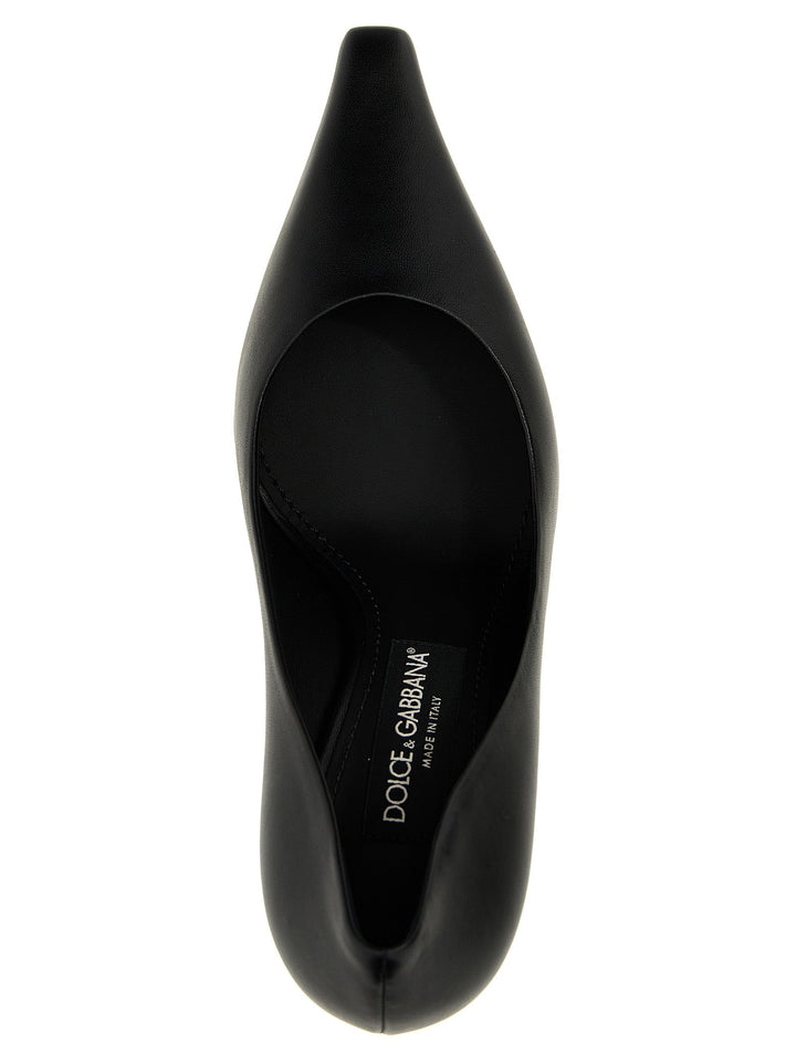 Women’s Dolce &amp; Gabbana Black Lamb Leather High Heel Pumps