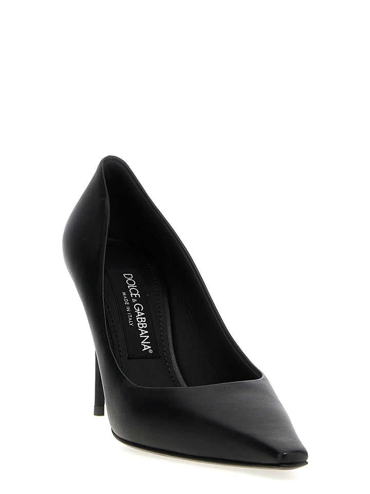 Women’s Dolce &amp; Gabbana Black Lamb Leather High Heel Pumps
