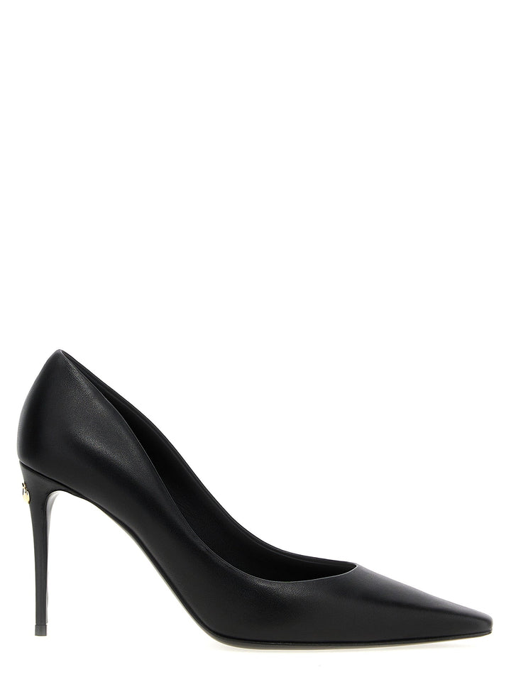 Women’s Dolce &amp; Gabbana Black Lamb Leather High Heel Pumps