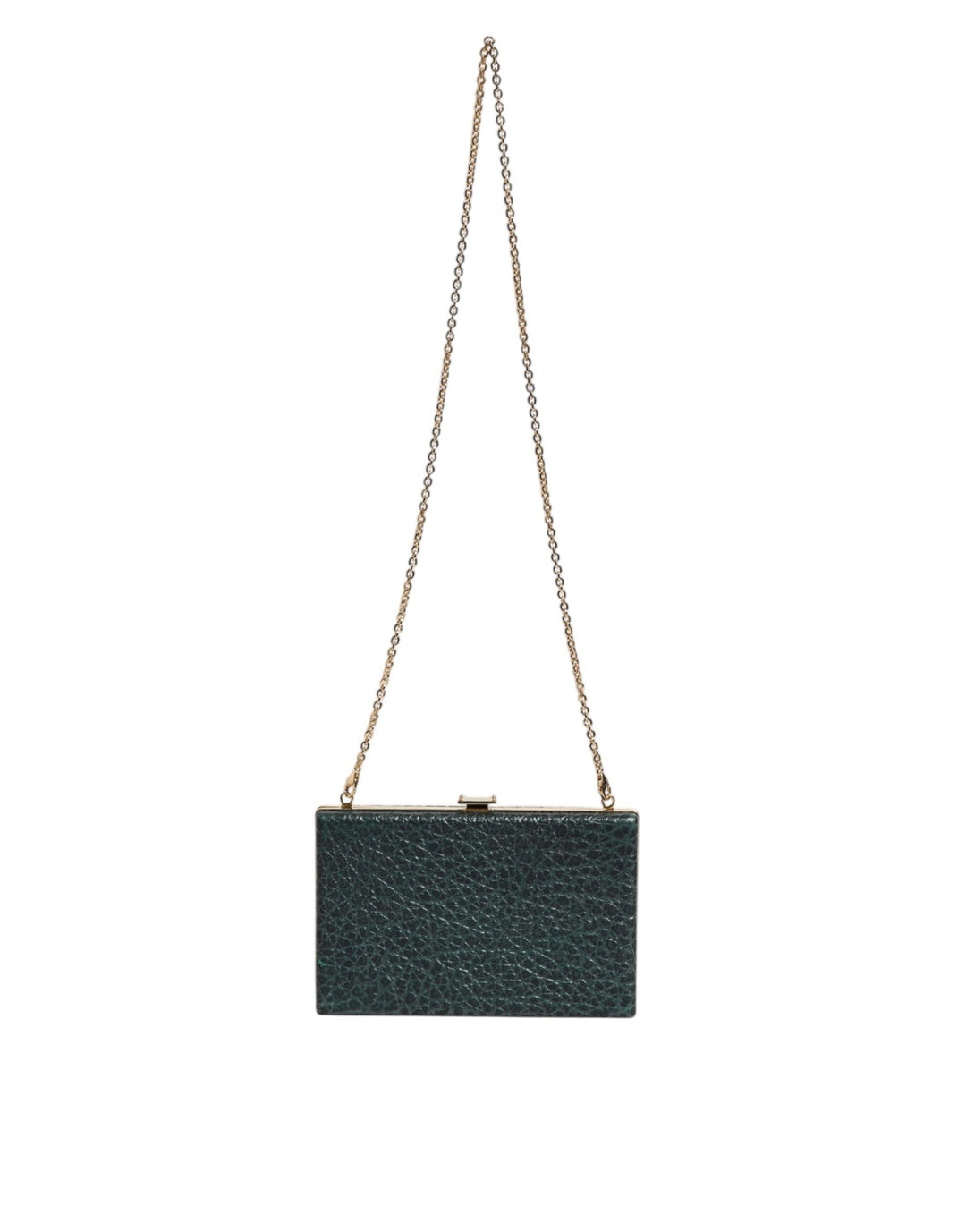 Women’s Dolce &amp; Gabbana Black Leather Clutch Evening Crossbody Bag