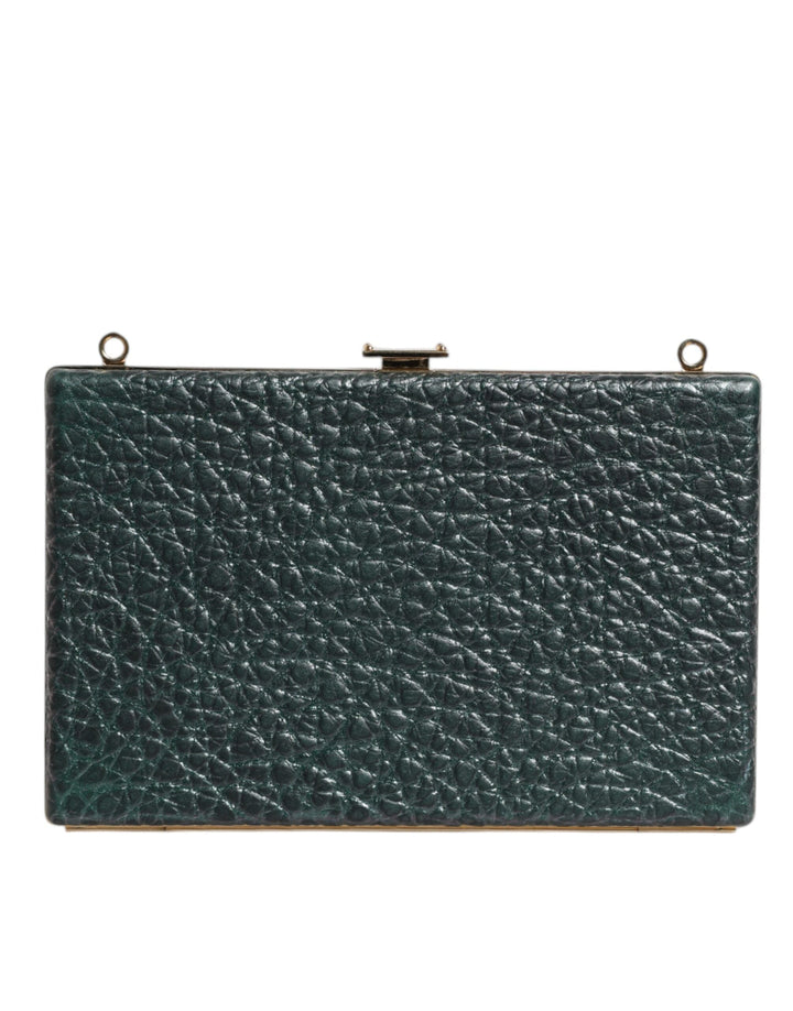 Women’s Dolce &amp; Gabbana Black Leather Clutch Evening Crossbody Bag