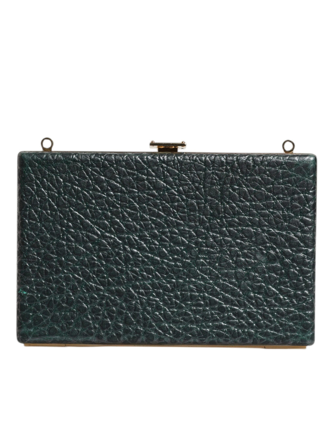 Women’s Dolce &amp; Gabbana Black Leather Clutch Evening Crossbody Bag