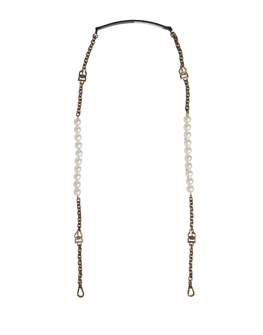 Women’s Dolce & Gabbana Black Leather Gold Chain Bag Accessory Shoulder Strap