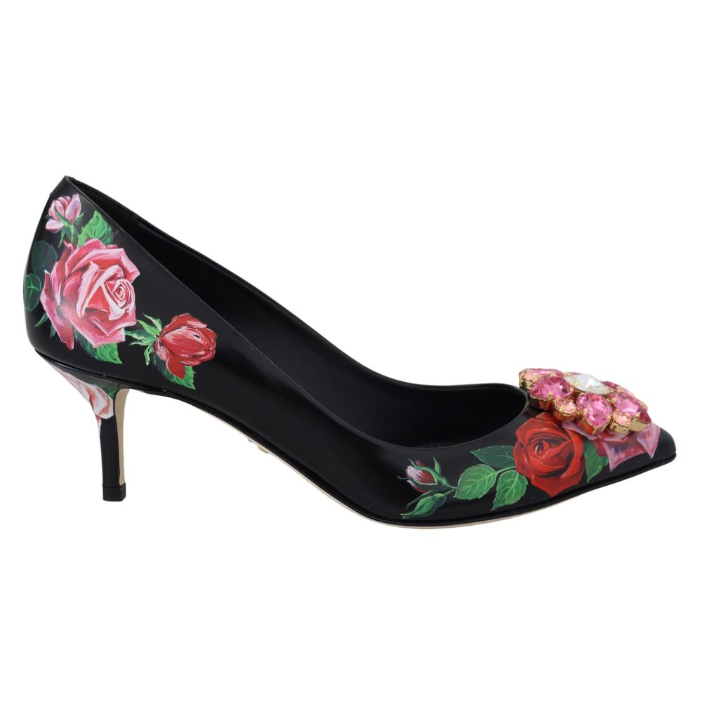 Women’s Dolce &amp; Gabbana Black Leather High Heel Pumps
