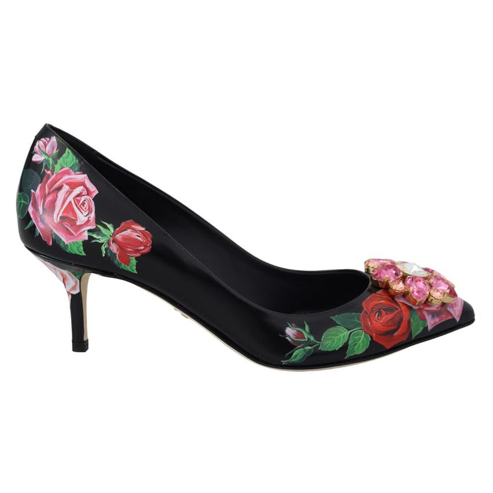 Women’s Dolce &amp; Gabbana Black Leather High Heel Pumps