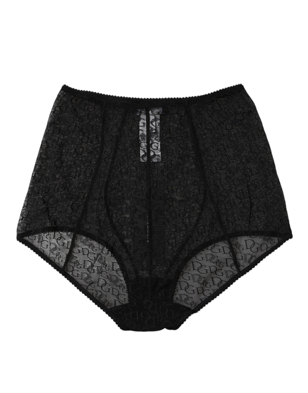 Women’s Dolce &amp; Gabbana Black Logo Girdle High Waist Panty Underwear