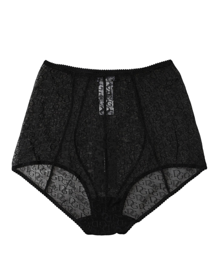 Women’s Dolce &amp; Gabbana Black Logo Girdle High Waist Panty Underwear