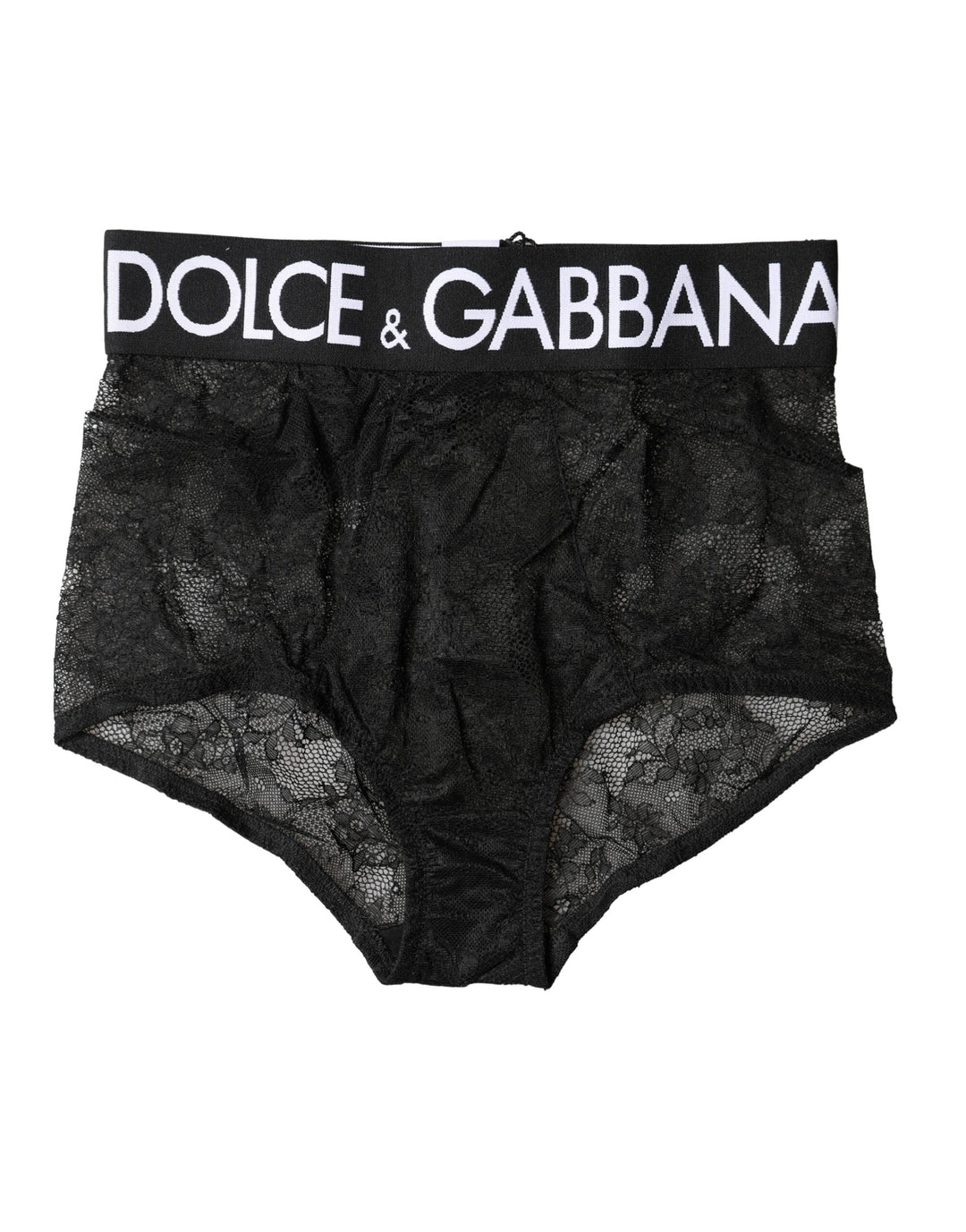 Women’s Dolce &amp; Gabbana Black Logo Girdle High Waist Panty Underwear