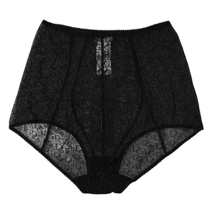 Women’s Dolce &amp; Gabbana Black Logo Girdle High Waist Panty Underwear