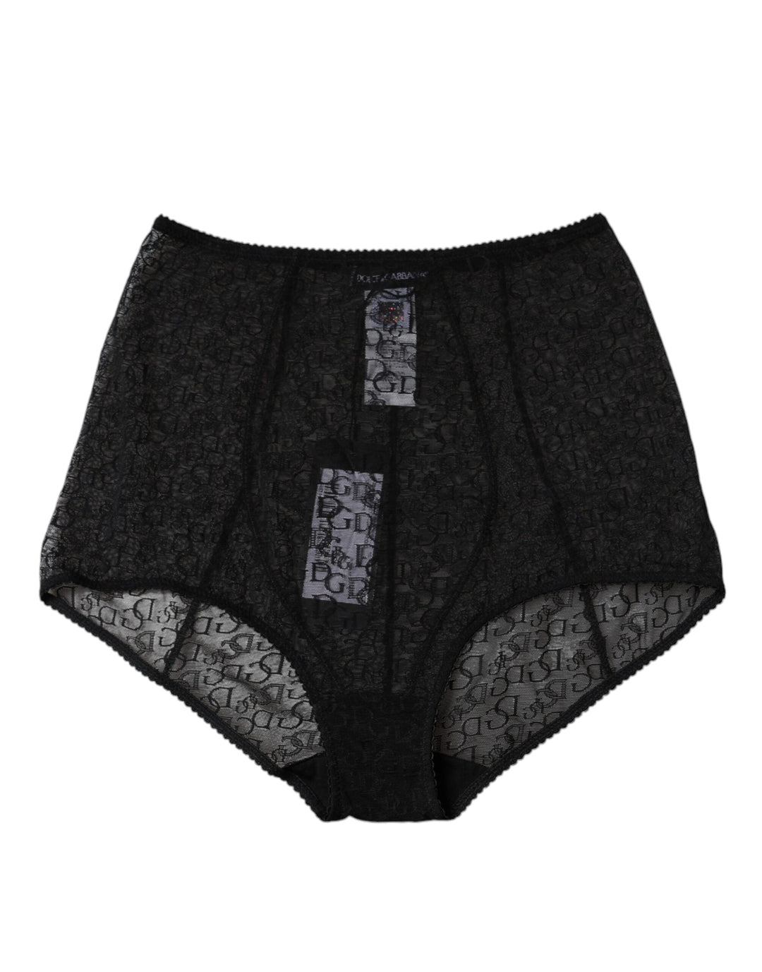 Women’s Dolce &amp; Gabbana Black Logo Girdle High Waist Panty Underwear