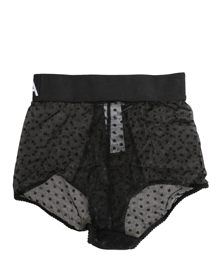 Women’s Dolce &amp; Gabbana Black Logo Girdle High Waist Panty Underwear