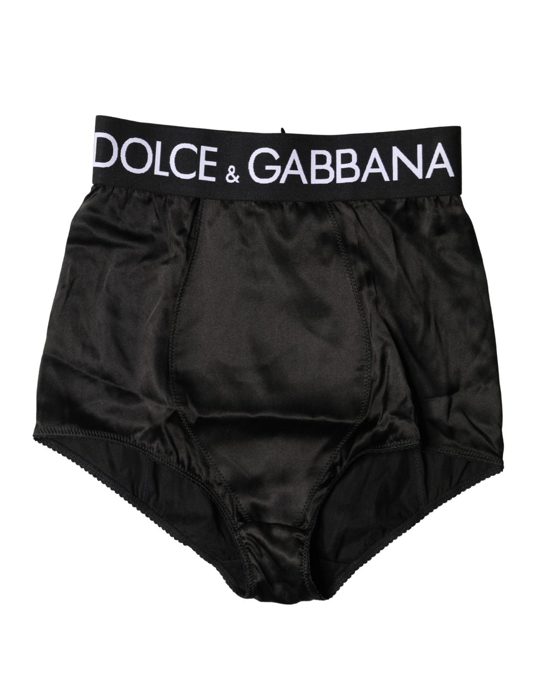 Women’s Dolce &amp; Gabbana Black Logo Girdle High Waist Panty Underwear