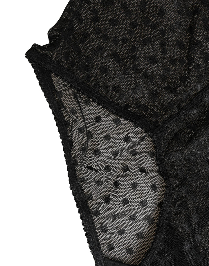 Women’s Dolce &amp; Gabbana Black Logo Girdle High Waist Panty Underwear