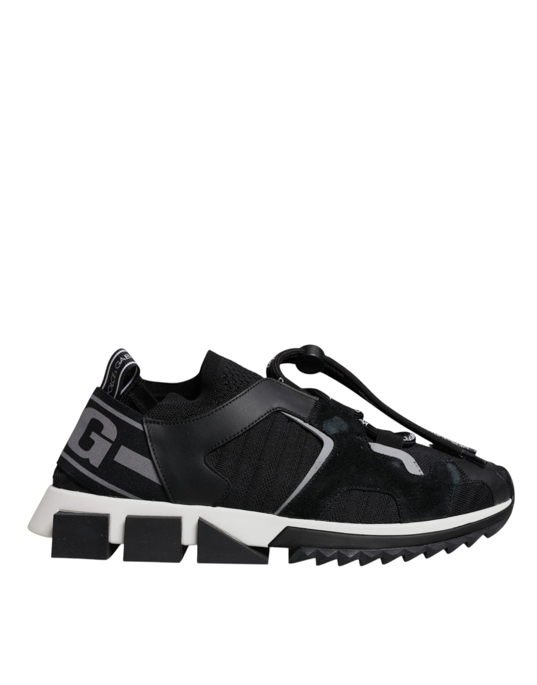 Dolce &amp; Gabbana Black Mesh Sorrento Trekking Sneakers Shoes