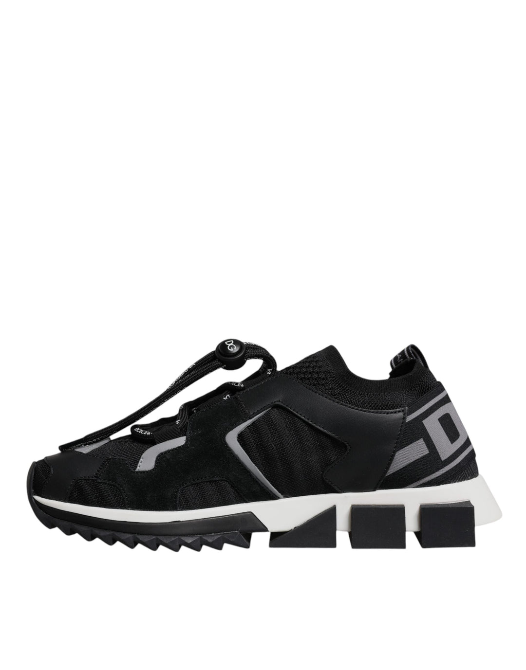 Dolce &amp; Gabbana Black Mesh Sorrento Trekking Sneakers Shoes