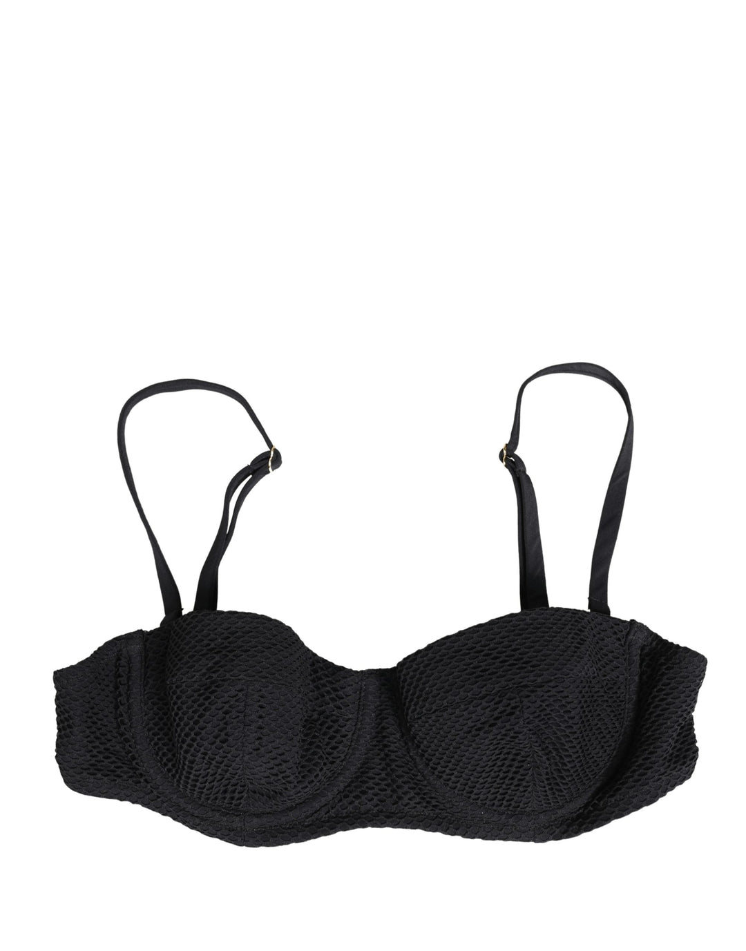 Women’s Dolce &amp; Gabbana Black Nylon Padded Balconnet Brassiere Underwear
