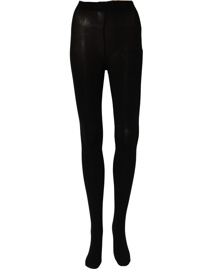 Women’s Dolce &amp; Gabbana Black Nylon Sheer Tights Stockings Pantyhose Socks