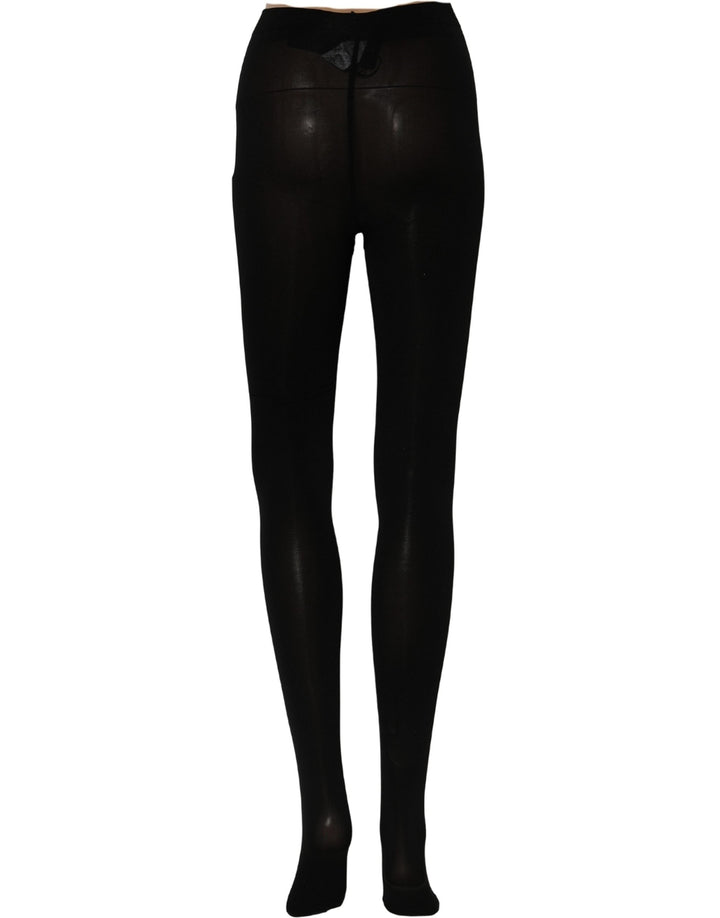 Women’s Dolce &amp; Gabbana Black Nylon Sheer Tights Stockings Pantyhose Socks