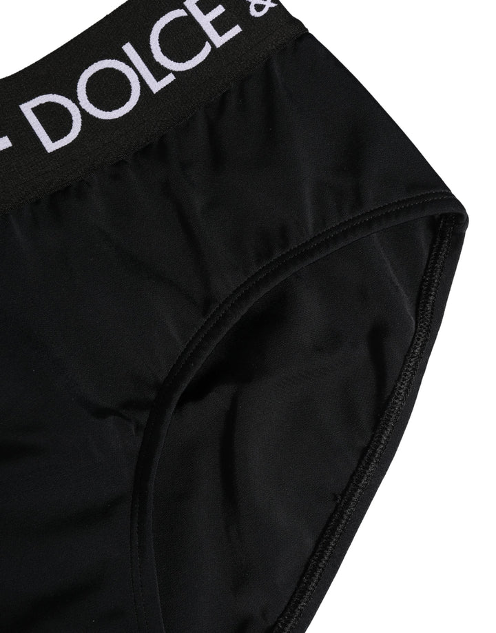 Women’s Dolce &amp; Gabbana Black Nylon Stretch Coulotte Panty Underwear