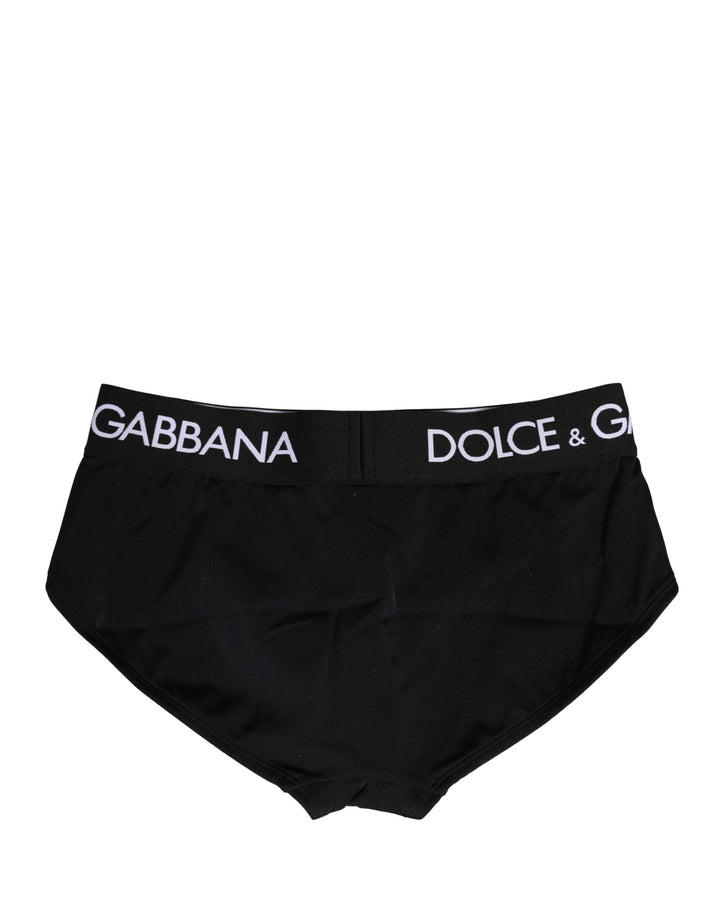 Women’s Dolce &amp; Gabbana Black Nylon Stretch Coulotte Panty Underwear