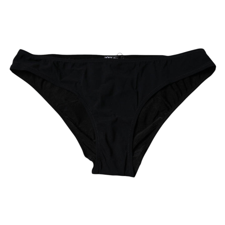 Women’s Dolce &amp; Gabbana Black Nylon Stretch Mid Waist Panty Underwear