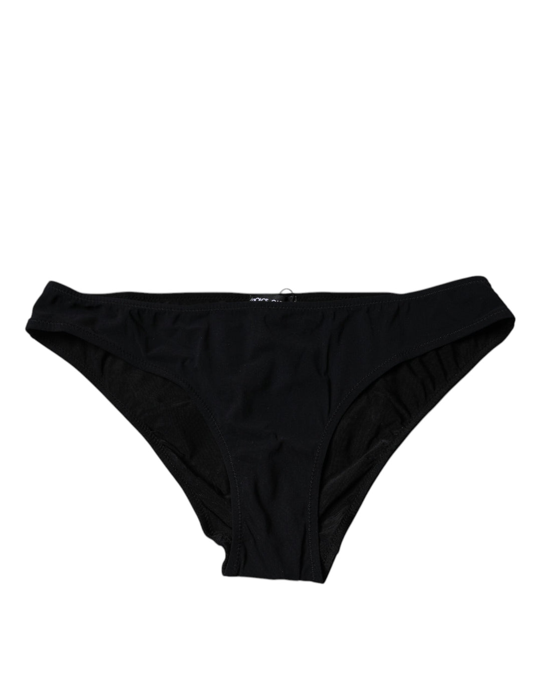 Women’s Dolce &amp; Gabbana Black Nylon Stretch Mid Waist Panty Underwear