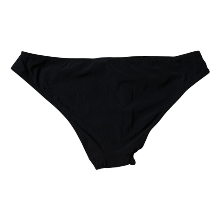 Women’s Dolce &amp; Gabbana Black Nylon Stretch Mid Waist Panty Underwear