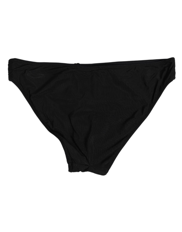 Women’s Dolce &amp; Gabbana Black Nylon Stretch Slip Brief Women Underwear