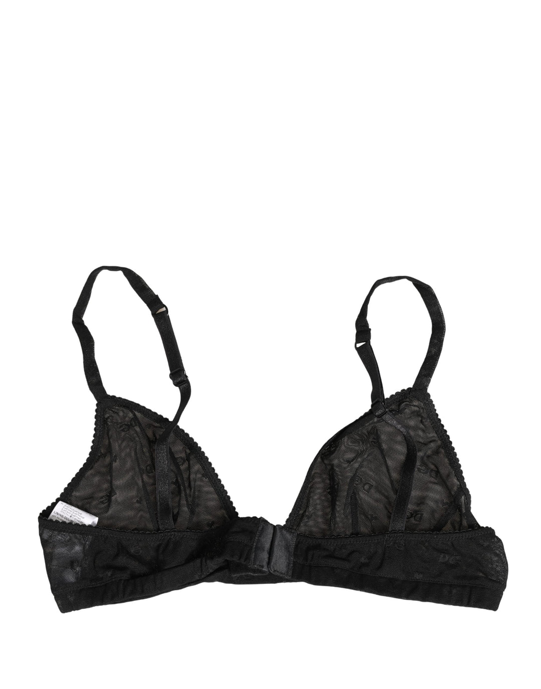 Women’s Dolce &amp; Gabbana Black Nylon Stretch Soft Cup Brassiere Underwear