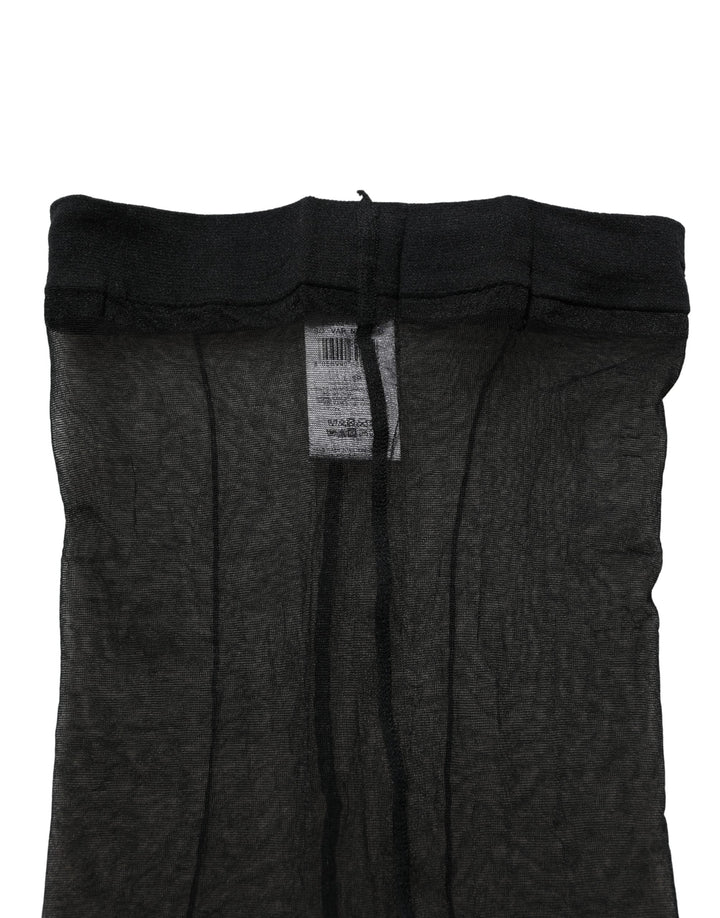 Women’s Dolce &amp; Gabbana Black Nylon Tights Stocking Pantyhose Socks