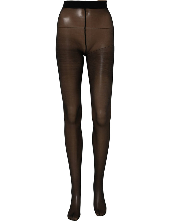 Women’s Dolce &amp; Gabbana Black Nylon Tights Stocking Pantyhose Socks