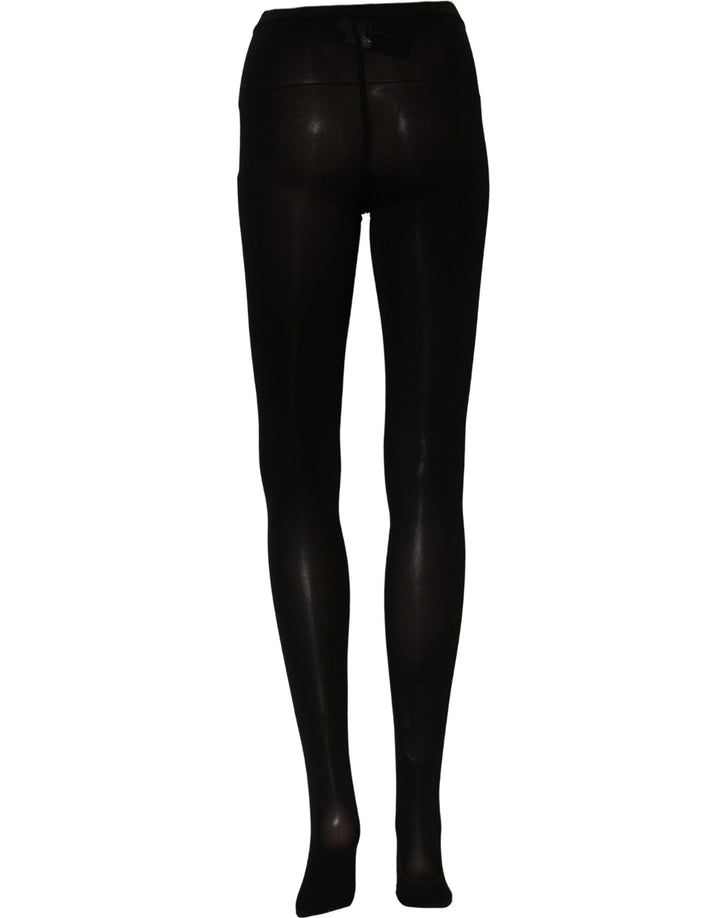 Women’s Dolce &amp; Gabbana Black Nylon Tights Stockings Pantyhose Socks