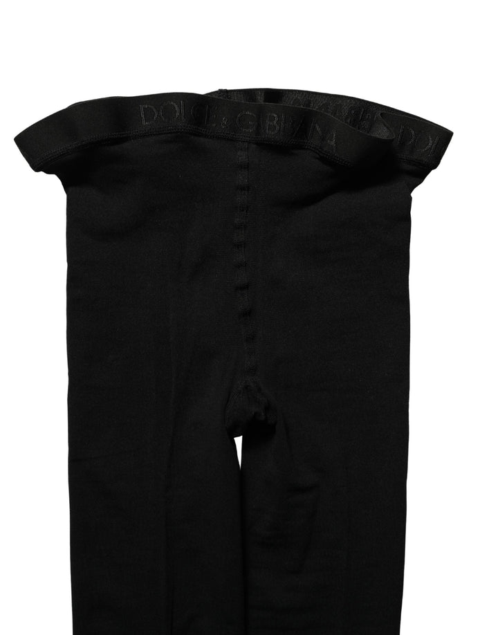 Women’s Dolce &amp; Gabbana Black Nylon Tights Stockings Pantyhose Socks