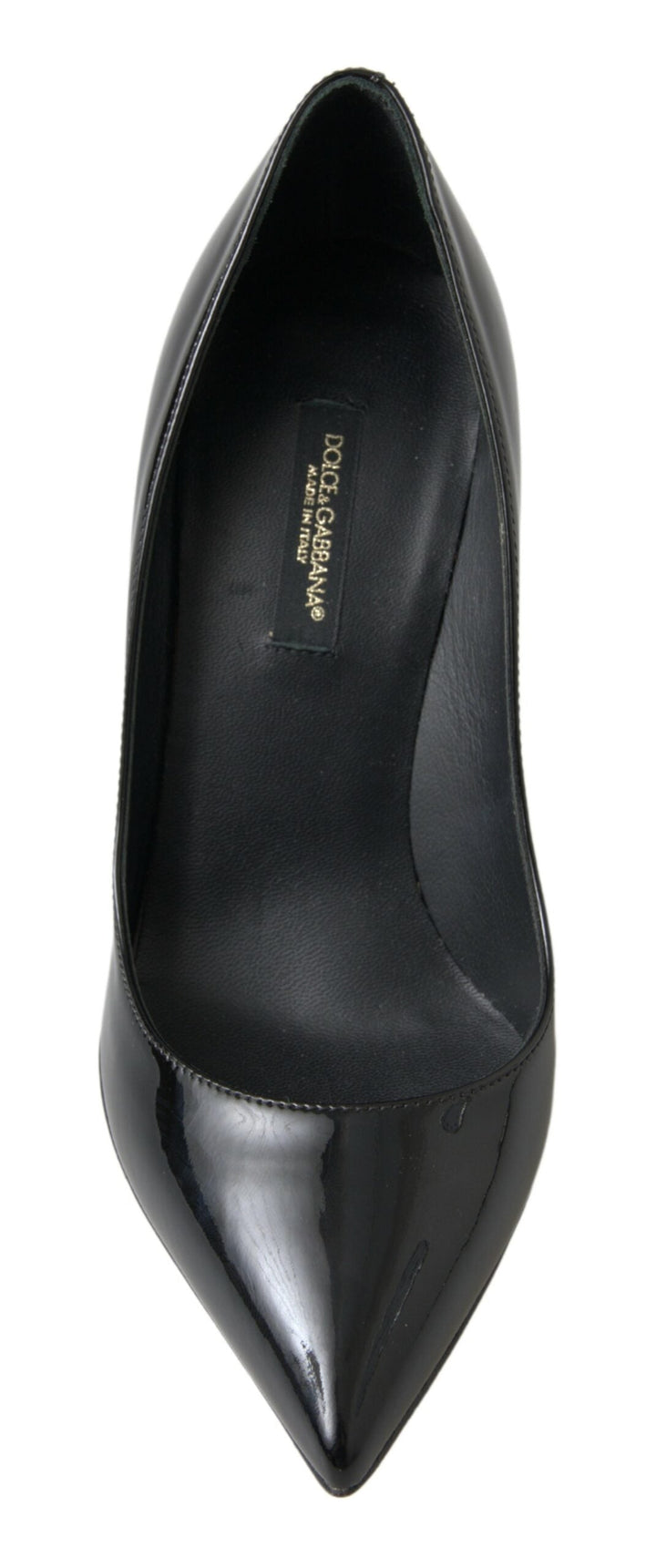 Women’s Dolce &amp; Gabbana Black Patent Leather High Heels Pumps Shoes