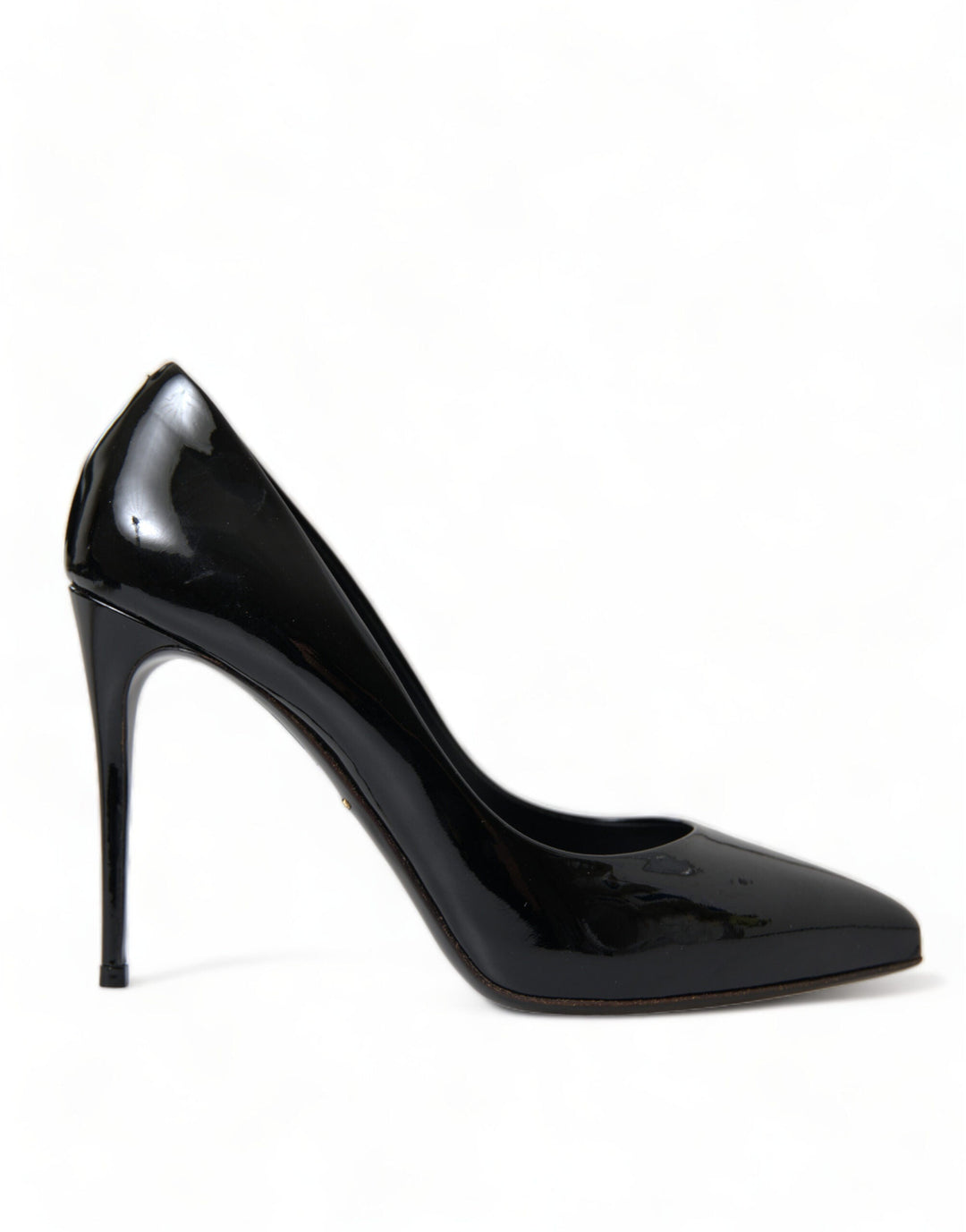 Women’s Dolce &amp; Gabbana Black Patent Leather Pumps Heels Shoes