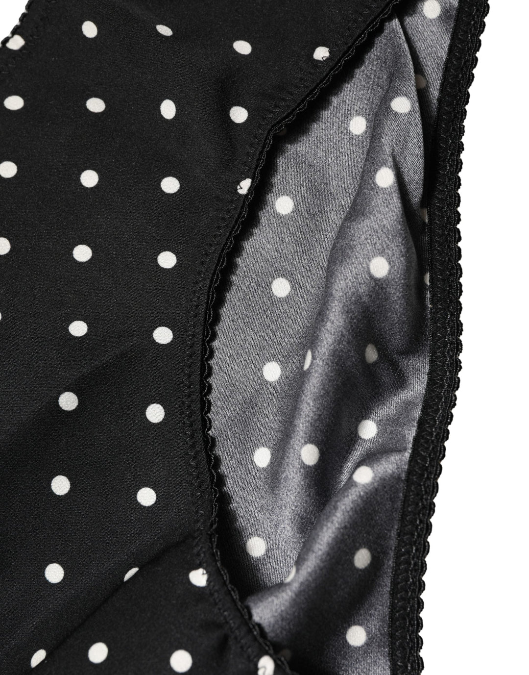 Women’s Dolce &amp; Gabbana Black Polka Dots Mid Waist Brief Panty Underwear