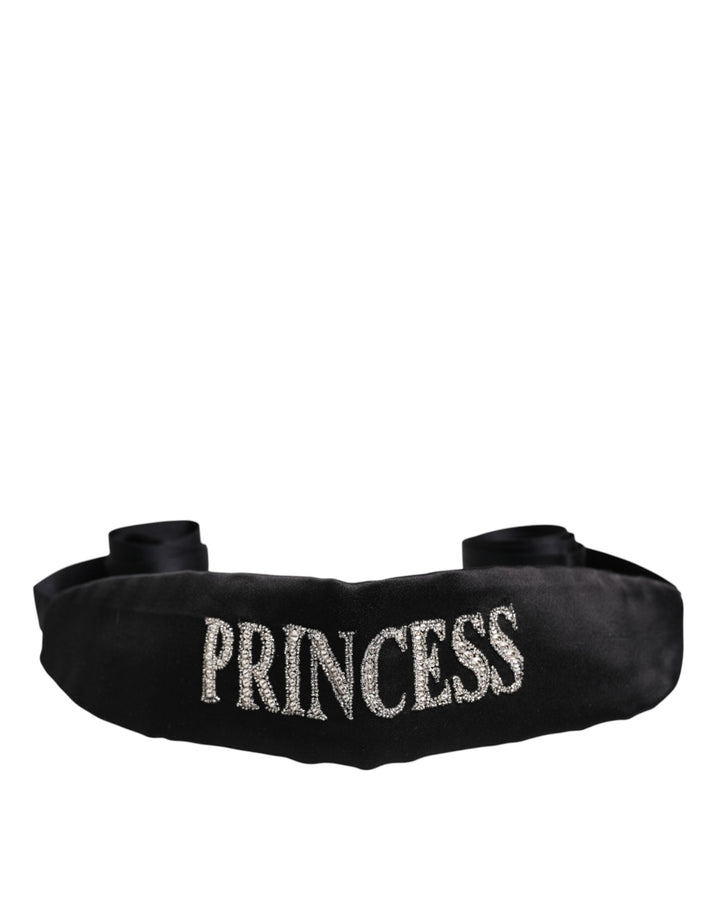 Women’s Dolce &amp; Gabbana Black Princess Fantasy Braided Waist Belt